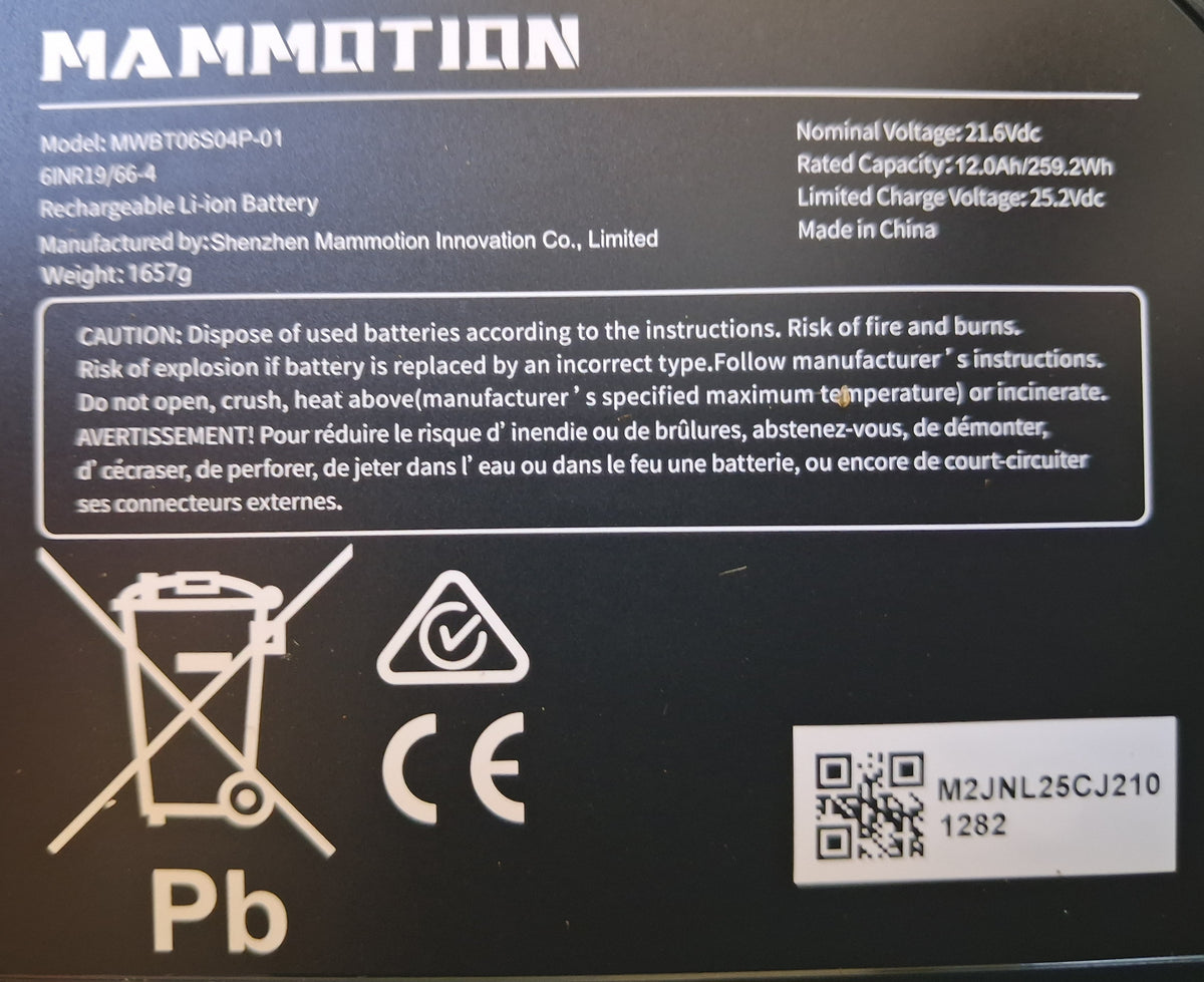 LUBA 3 12Ah Lithium Battery