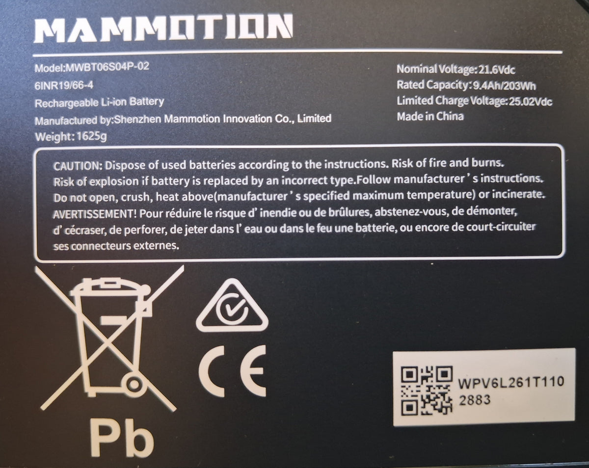 LUBA 3 9.4Ah Lithium Battery