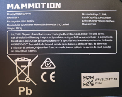 LUBA 3 9.4Ah Lithium Battery