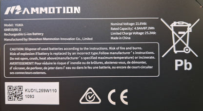 YUKA 4.5Ah Lithium Battery